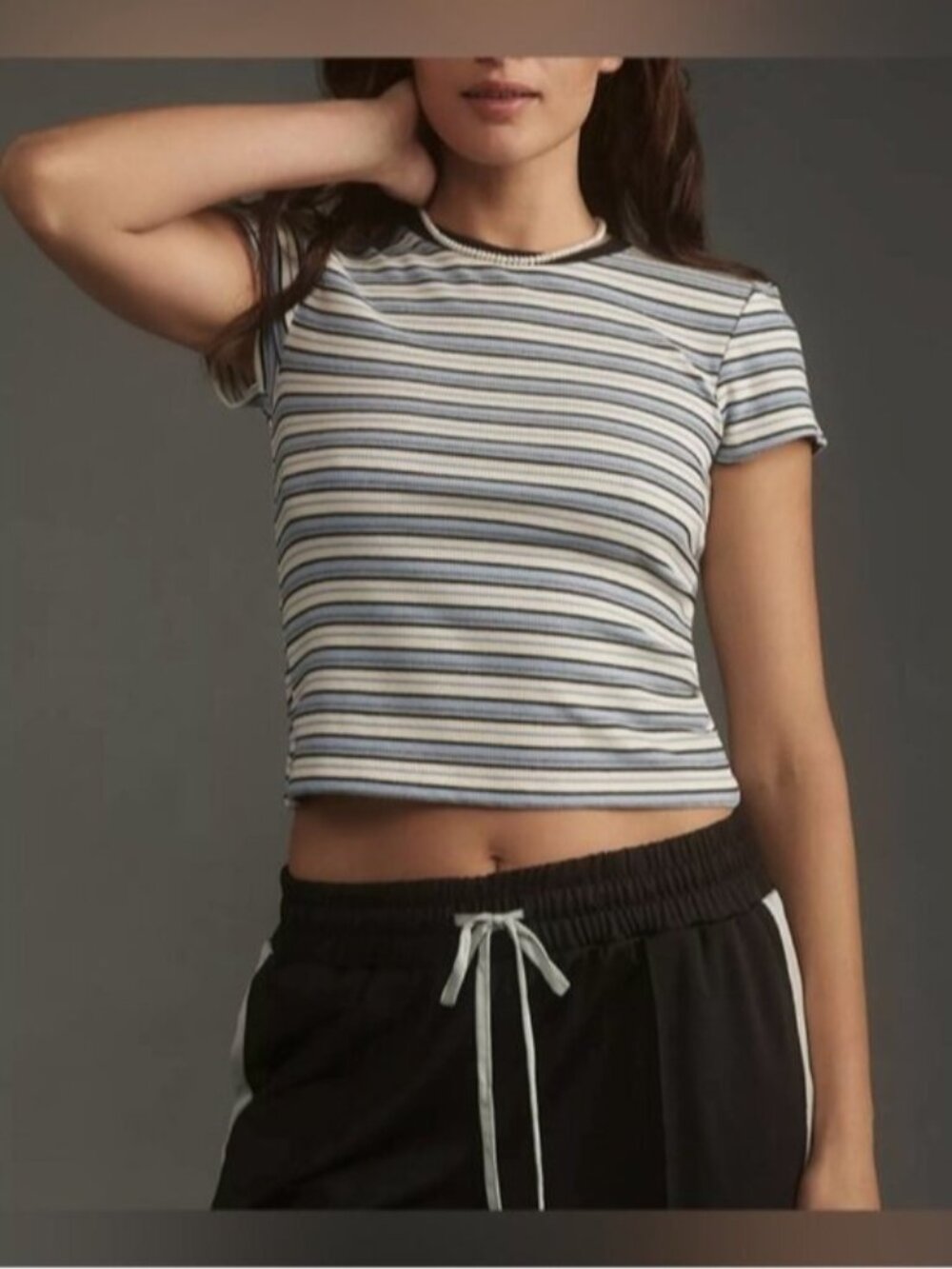 NWT Size S - Anthropologie Retro Stripe Baby Tee by Maeve (NWT US$ 48) - Picture 13 of 16